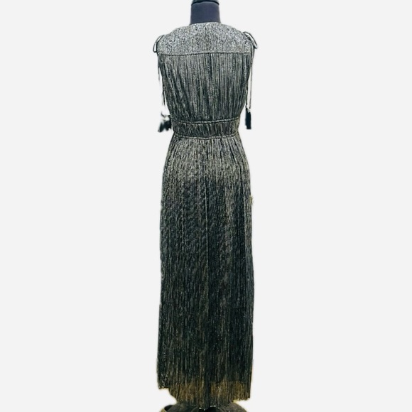 Taylor Black and Silver Goddess Gown - Picture 5 of 16